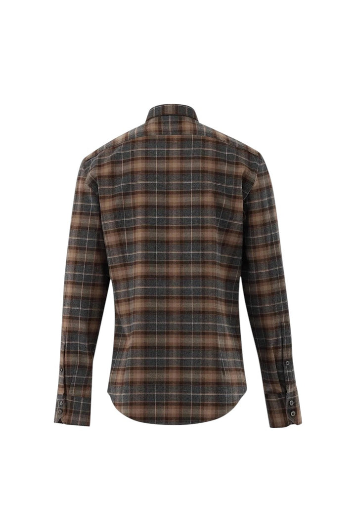 Van Laack Men hemd lange mouwen heren bruin 156644 140 ROY-TF.