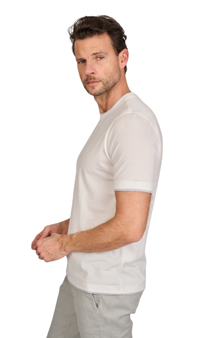 Gran Sasso Men t-shirt korte mouwen heren wit 60123/73711/005