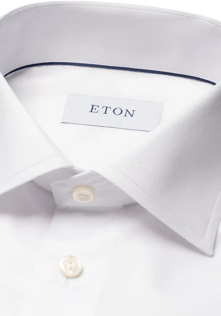 Eton chemise manches longues hommes blanc