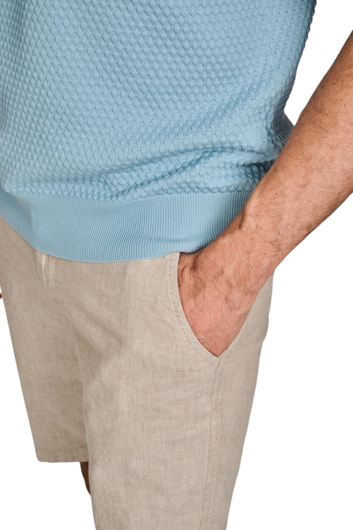 Gran Sasso Men polo shirt korte mouwen heren turquoise 58186/18162 532