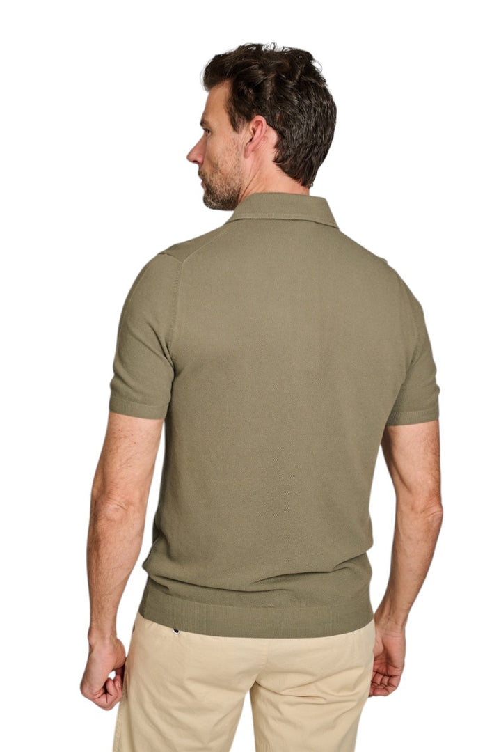 Gran Sasso Men polo shirt korte mouwen heren khaki 57114/20678 481