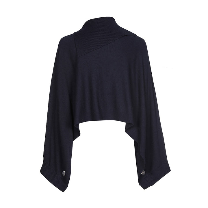 Caroline Biss poncho dames blauw 4214/21