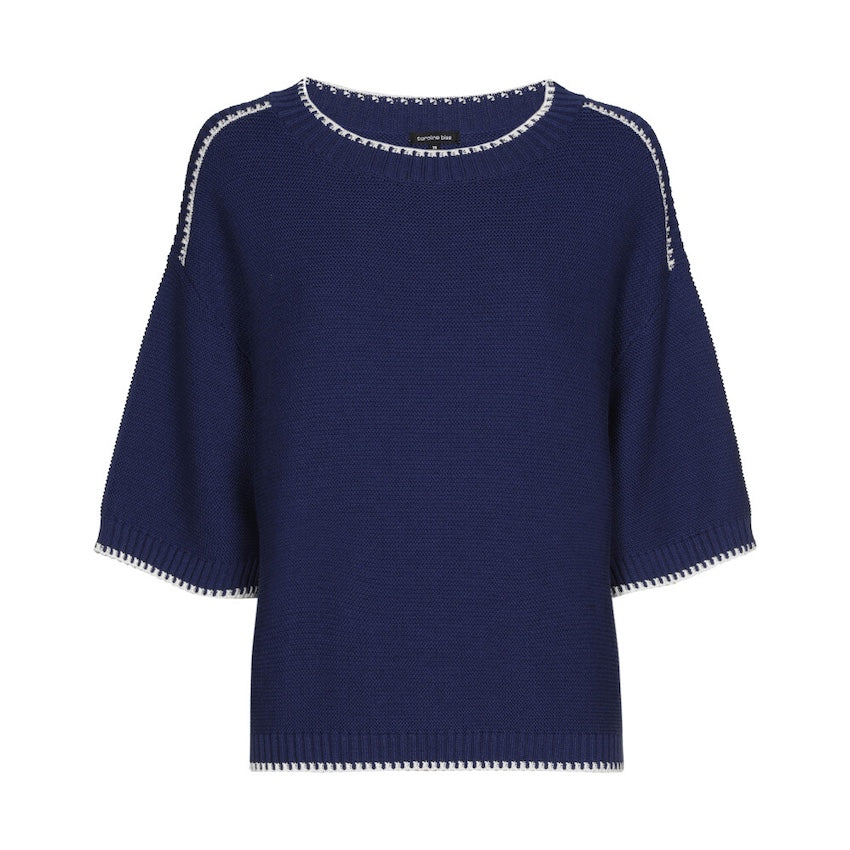 Caroline Biss pull trui dames blauw 1227/22
