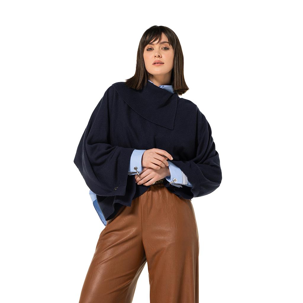 caroline-biss-poncho-damen-blau-4214-21