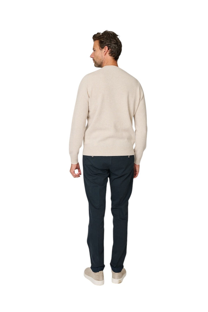 Gran Sasso Men pull trui ronde hals heren beige 23131/25011 054