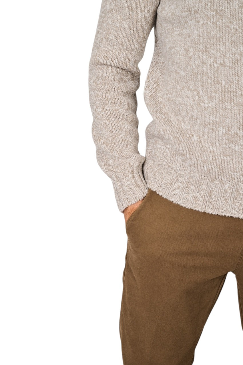 Gran Sasso Men pull trui heren taupe 10194/25713 970