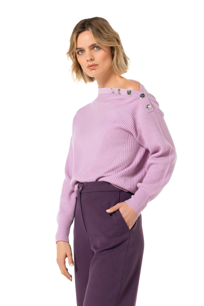 Caroline Biss pull trui dames violet 4210/41