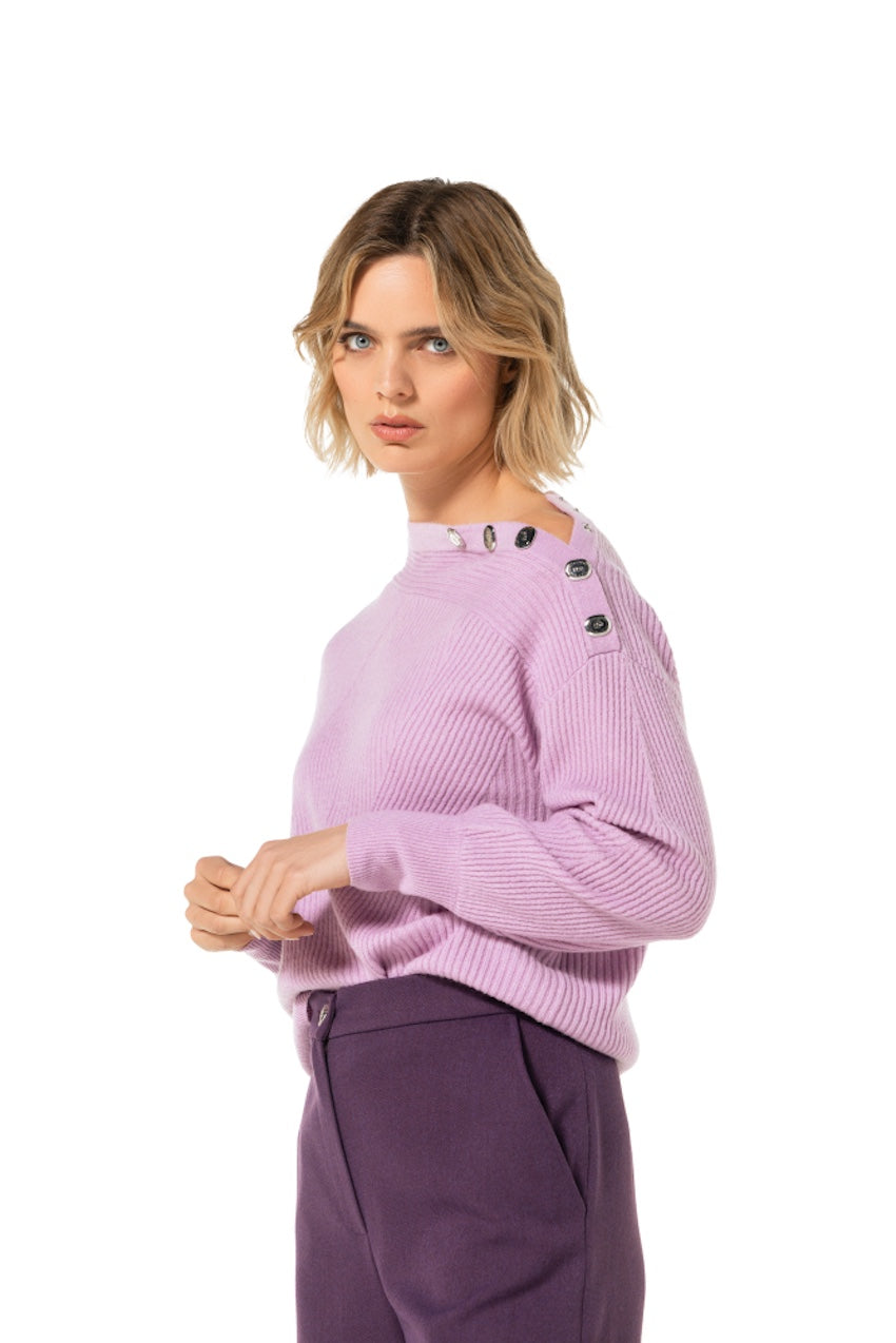 Caroline Biss pull trui dames violet 4210/41