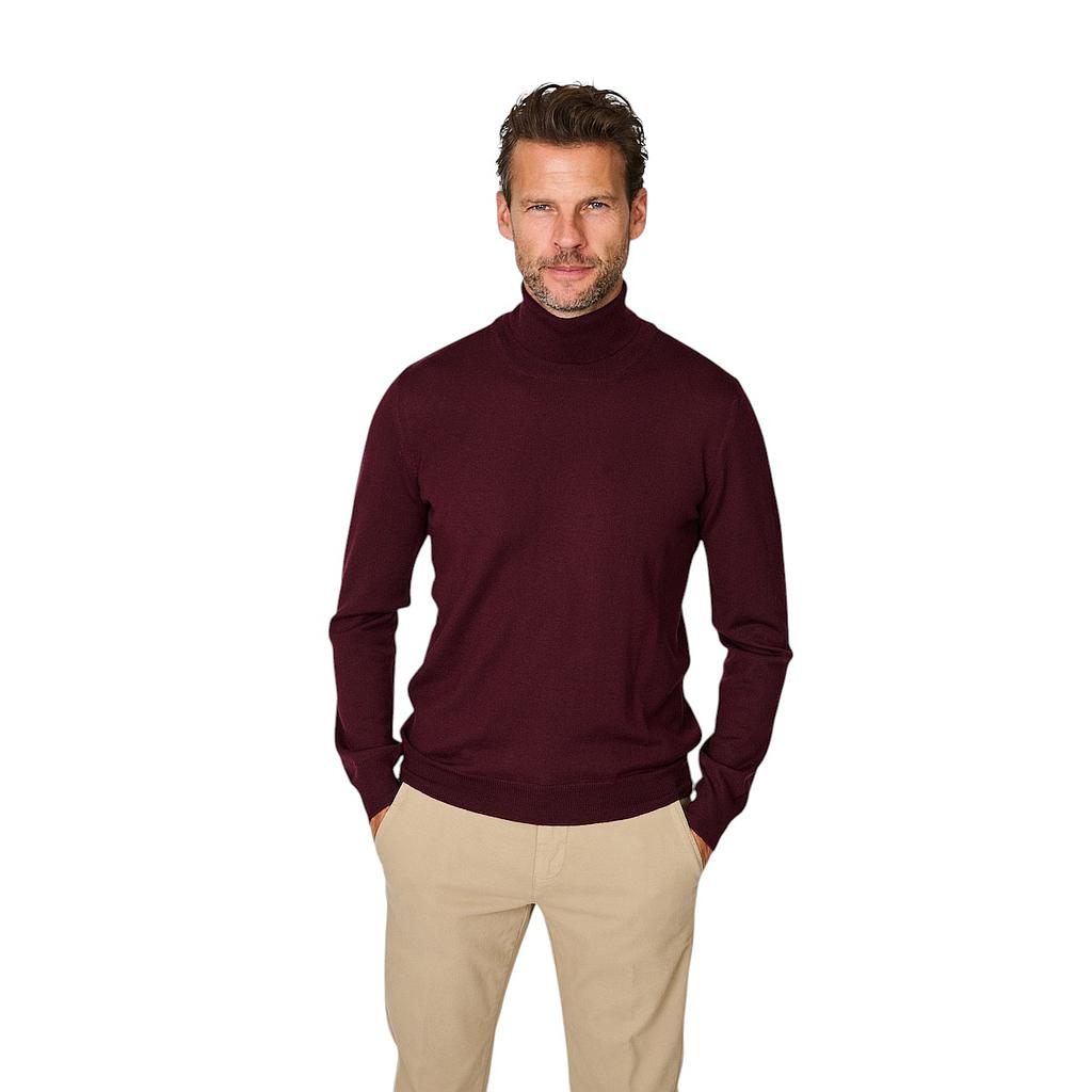 gran-sasso-herre-pull-trøje-rulle hals-herre-bordeaux-1