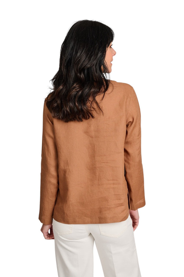 Gran Sasso Femmes Chemisier dames marron 61232/50000 167