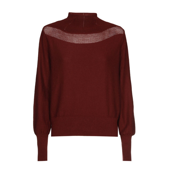Caroline Biss pull trui dames bordeaux 4252/53