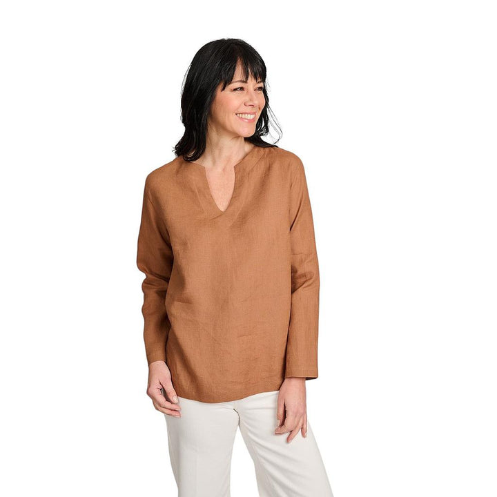 gran-sasso-femmes-Chemisier-LADIES-BROWN