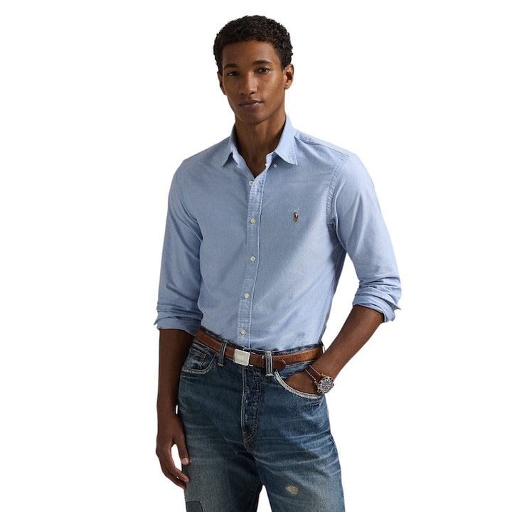 Polo-Ralph-Lauren-Herrenhemd-Himmelsfarbe-Slim-Fit-710549084007