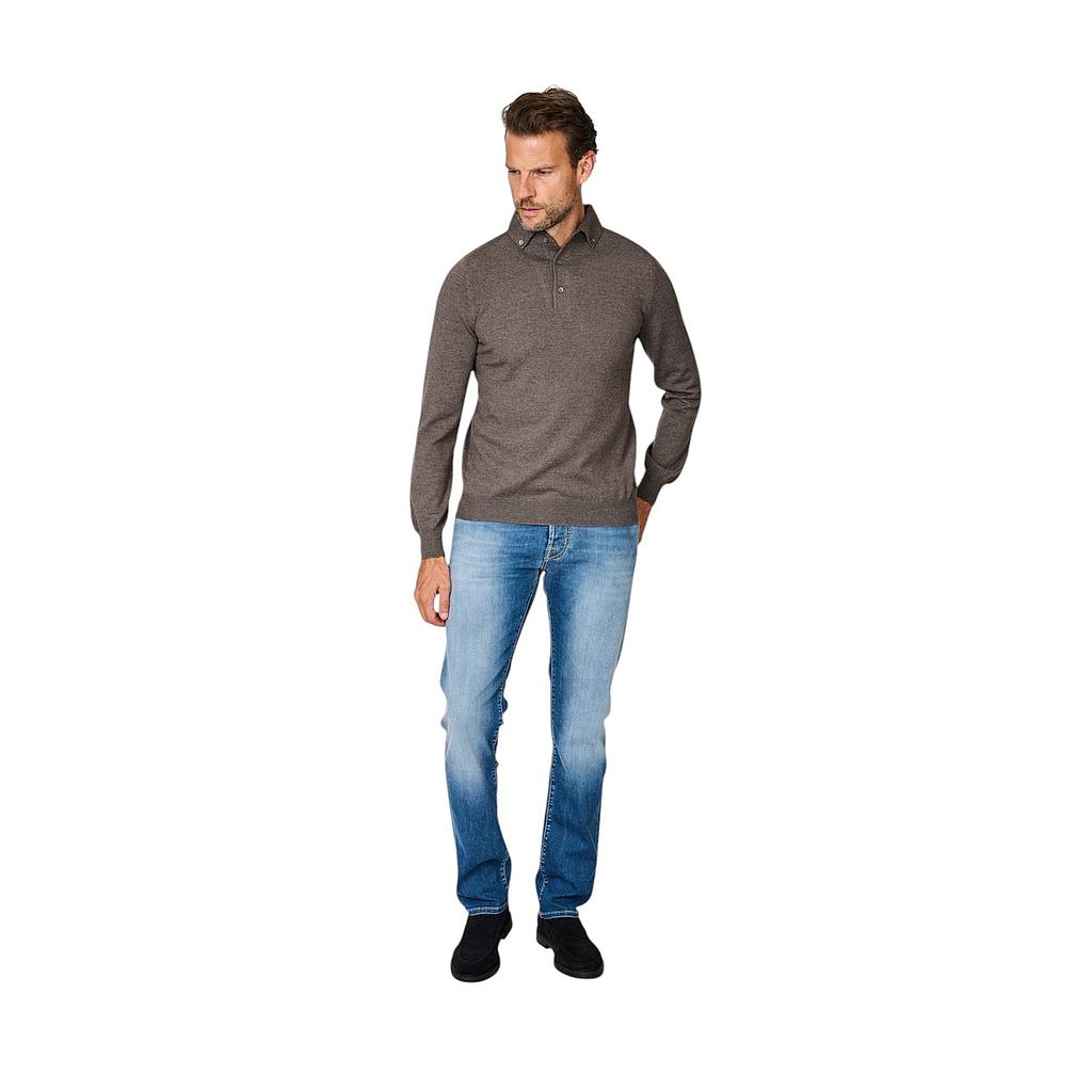 gran-sasso-men-polo-shirt-lange-mouwen-heren-bruin-2