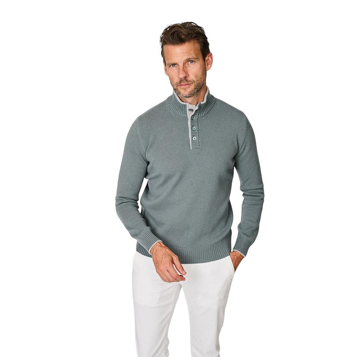 gran-sasso-men-pull-trui-heren-olijf