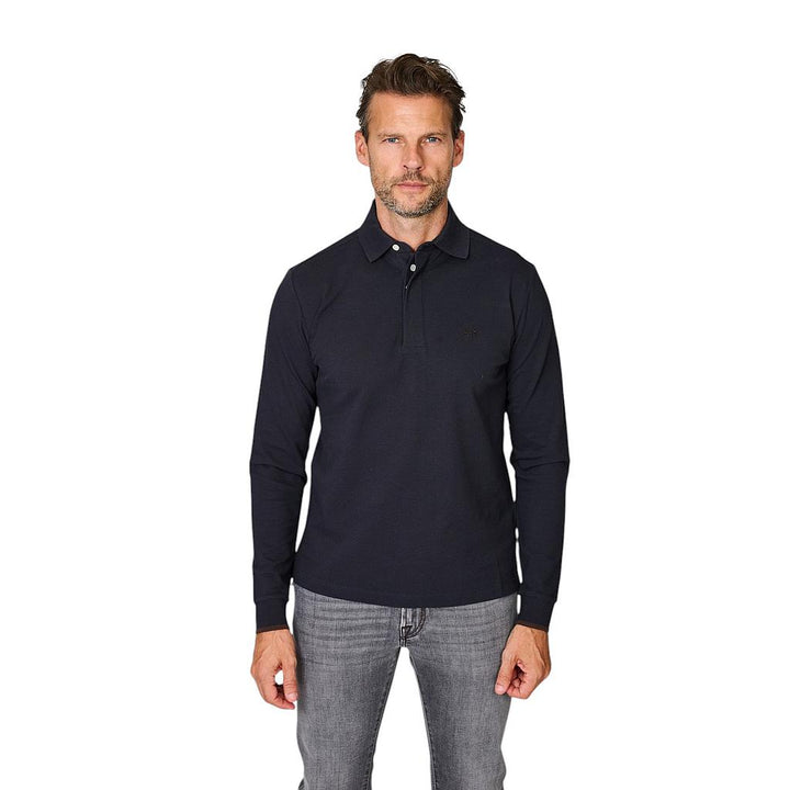 Jacob Cohen Men's Long-Sleeve Polo Shirt, Navy