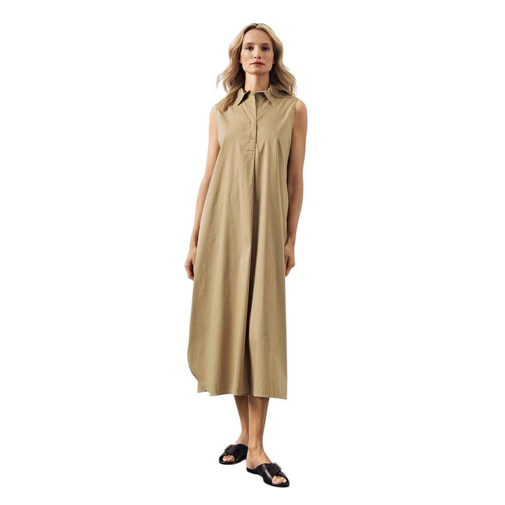scapa-flux-Robe-ladies-dark-beige-Brooklyn