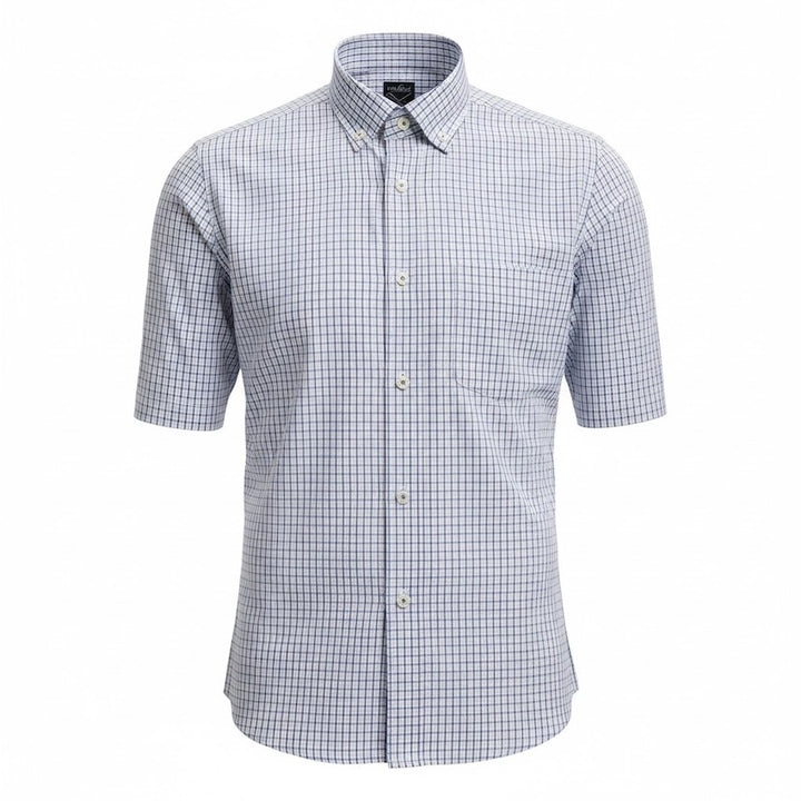 Van Laack Men shirt short sleeves men's blue Roy