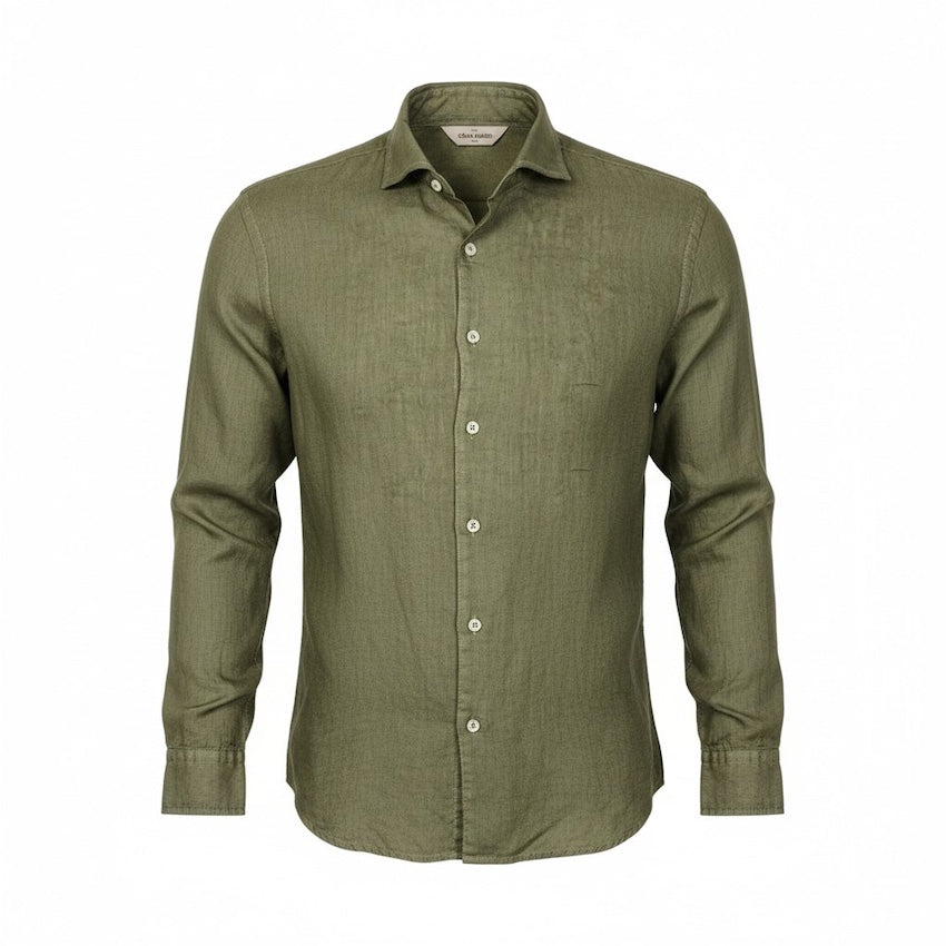 Gran Sasso Men shirt long sleeves men's khaki