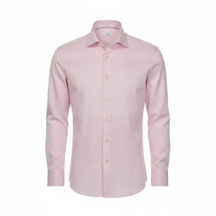 Eton chemise manches longues rose contemporaine pour homme