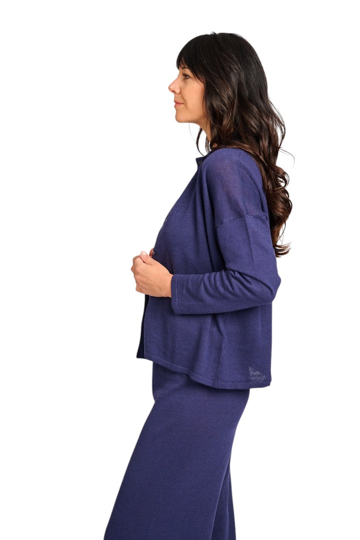 Anneclaire Weste Damen blau