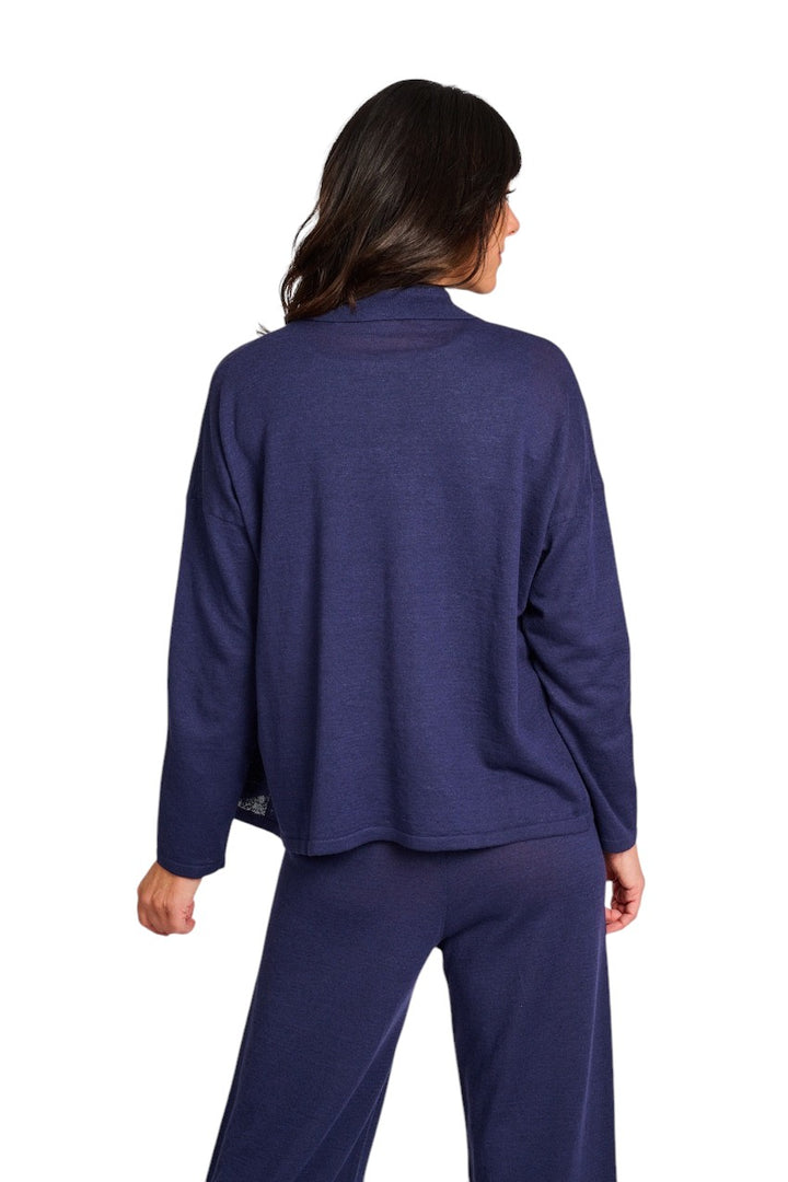 Anneclaire Weste Damen blau