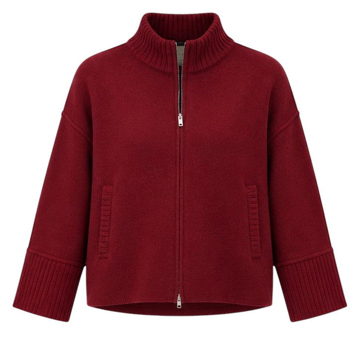 Anneclaire damesvest bordeaux — productfoto voorkant