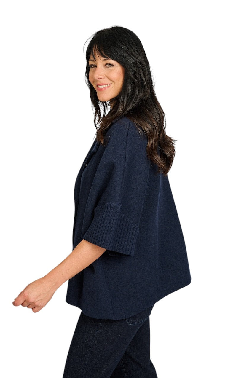 Anneclaire gilet marine D1274 607 296