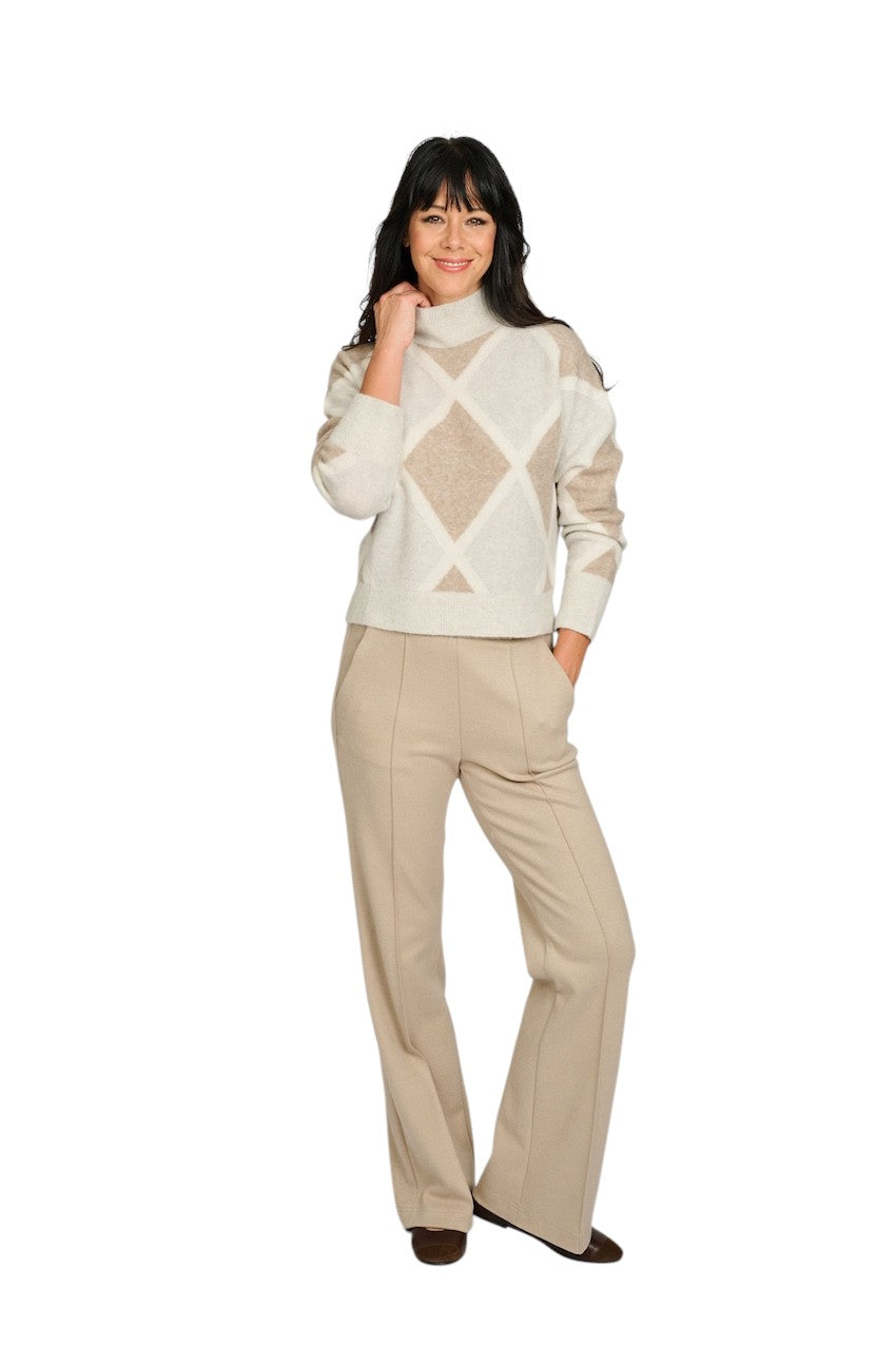 Anneclaire pull trui dames camel D1255 461 650.