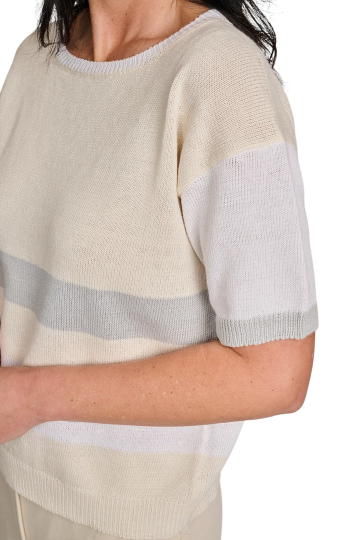 Anneclaire pull trui dames ecru D1516 317 150