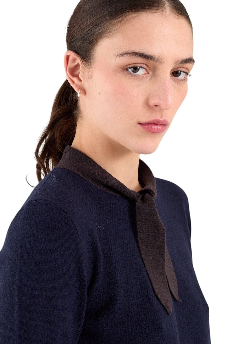 Anneclaire pull trui dames marine D1869 857 732