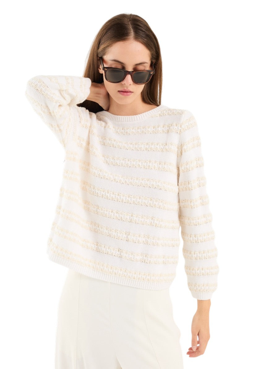 Anneclaire pull trui dames wit 	D1663 1766 663