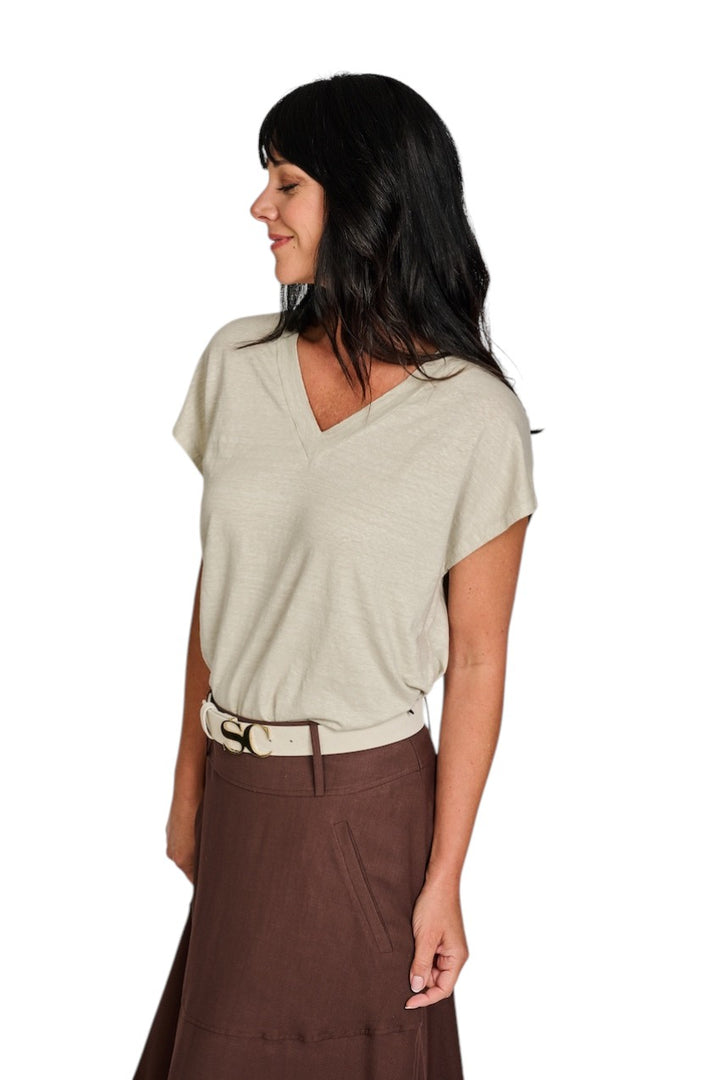 Anneclaire t-shirt dames beige D1676 475 373