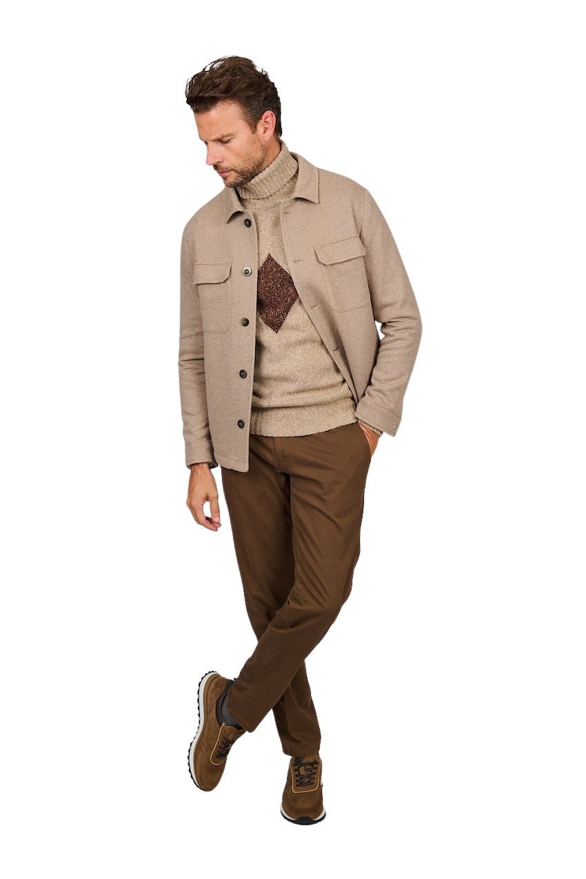 At.P Co hemd heren beige