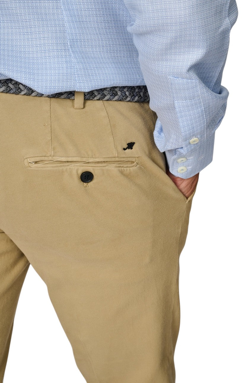 Mason'S Men sportieve broek heren camel COTTON /CASHMERE CHINO - NEW YORK STYLE 9PN28963MBE328230