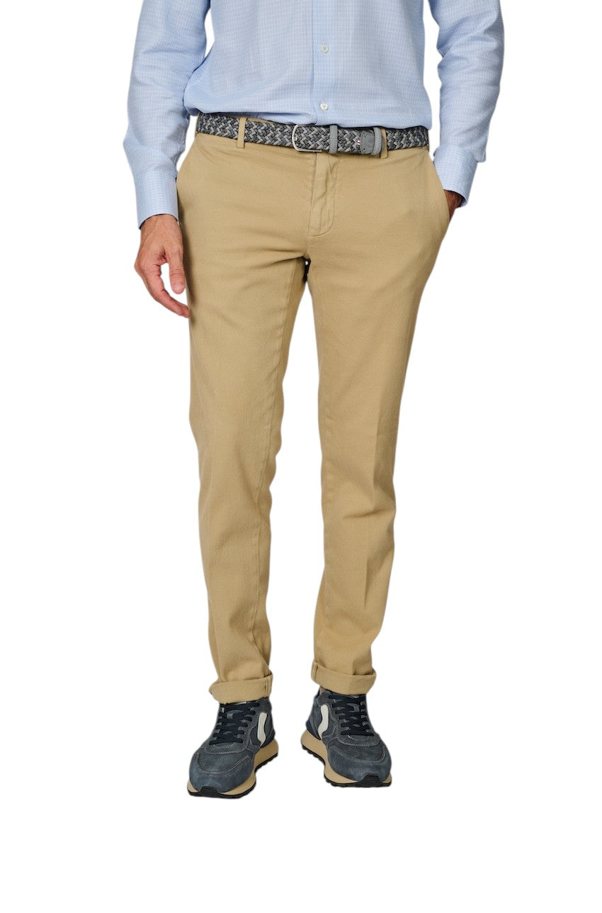 Mason'S Men sportieve broek heren camel COTTON /CASHMERE CHINO - NEW YORK STYLE 9PN28963MBE328230