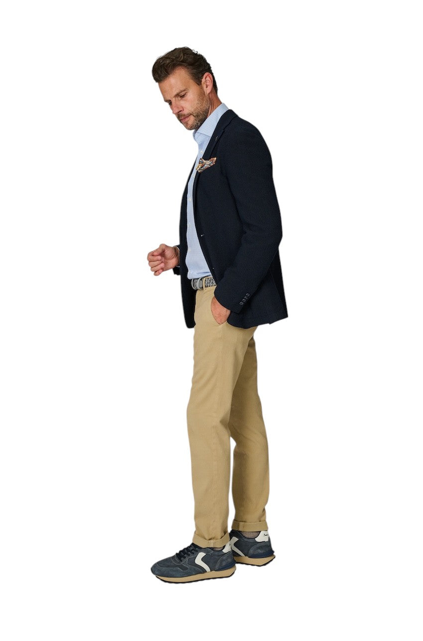 Mason'S Men sportieve broek heren camel COTTON /CASHMERE CHINO - NEW YORK STYLE 9PN28963MBE328230