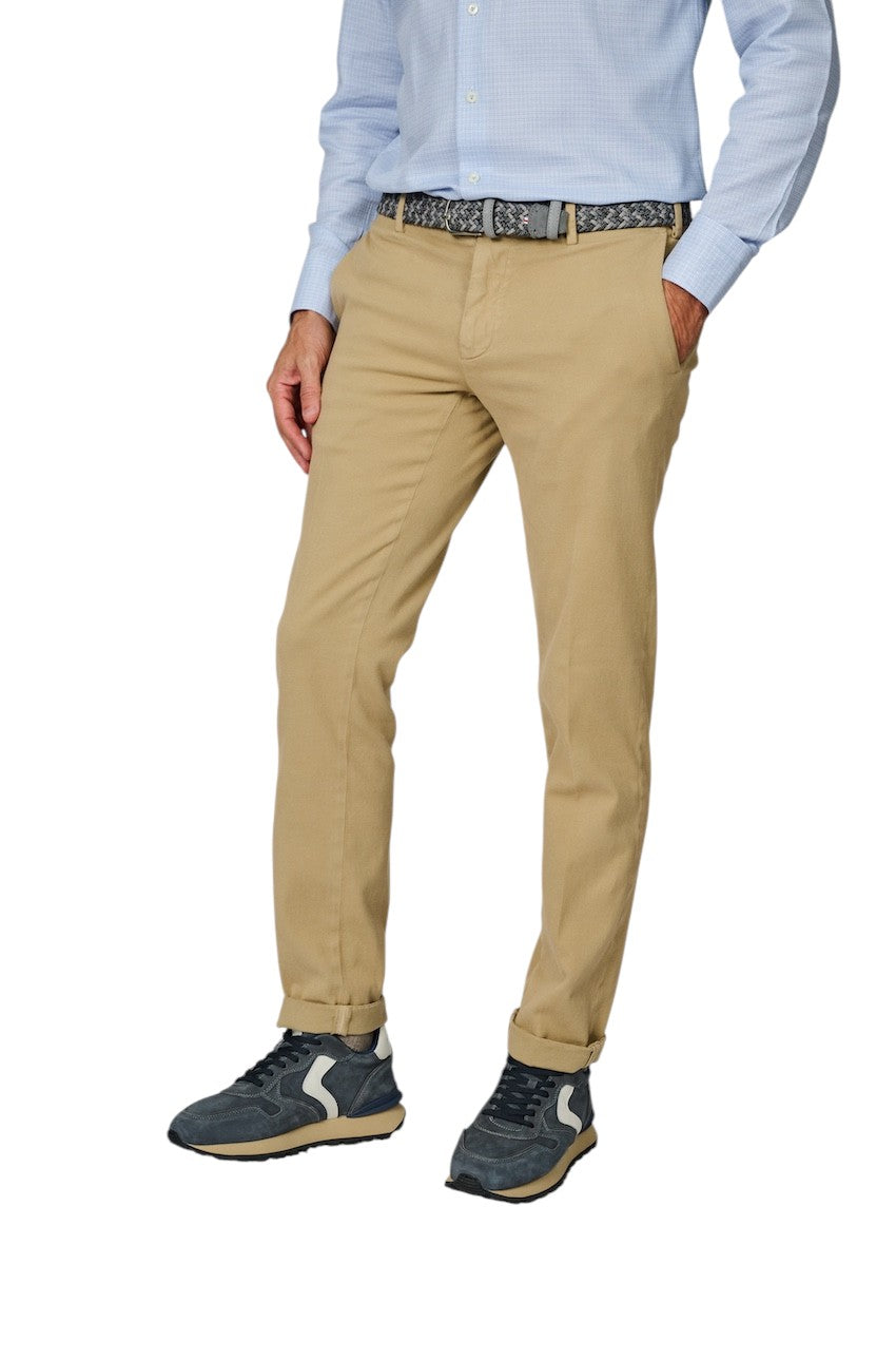 Mason'S Men sportieve broek heren camel COTTON /CASHMERE CHINO - NEW YORK STYLE 9PN28963MBE328230