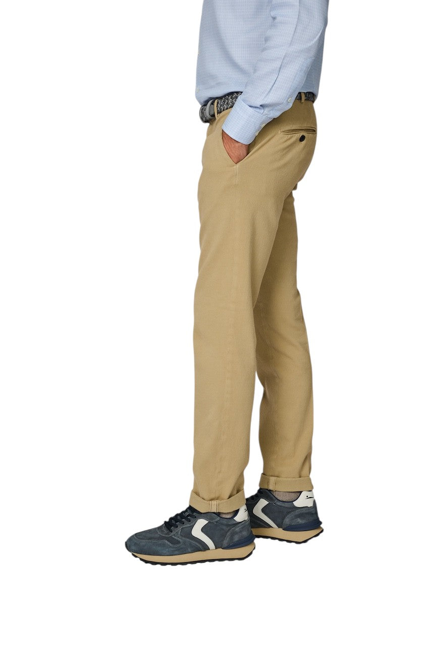 Mason'S Men sportieve broek heren camel COTTON /CASHMERE CHINO - NEW YORK STYLE 9PN28963MBE328230