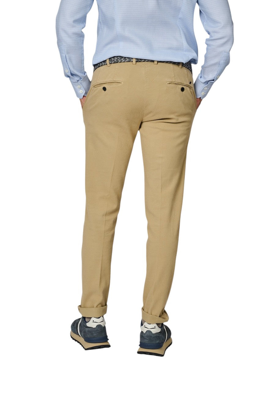 Mason'S Men sportieve broek heren camel COTTON /CASHMERE CHINO - NEW YORK STYLE 9PN28963MBE328230