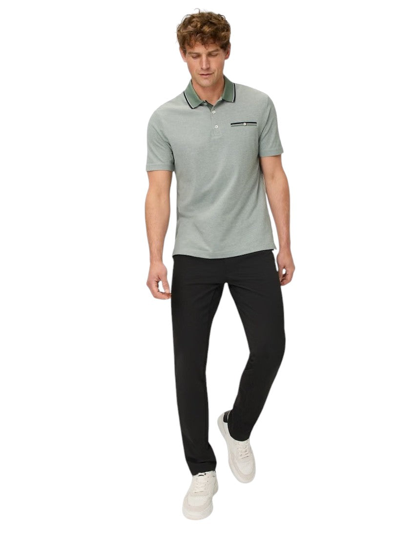 Brax Hombres camiseta polo mangas cortas hombre verde Petter