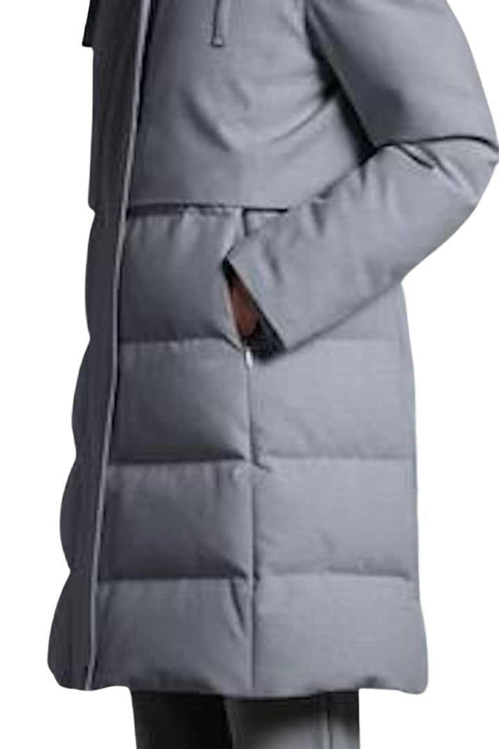 Duno Donna parka dames licht grijs