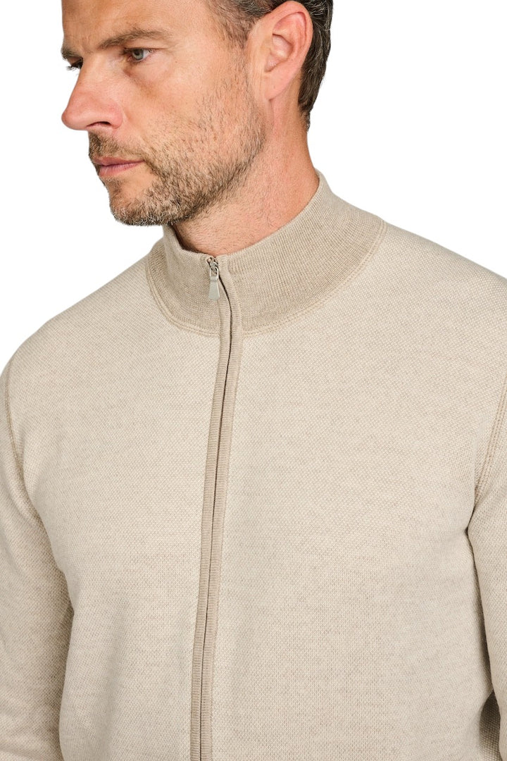 Gran Sasso Men gilet heren licht beige 57114 14241 018