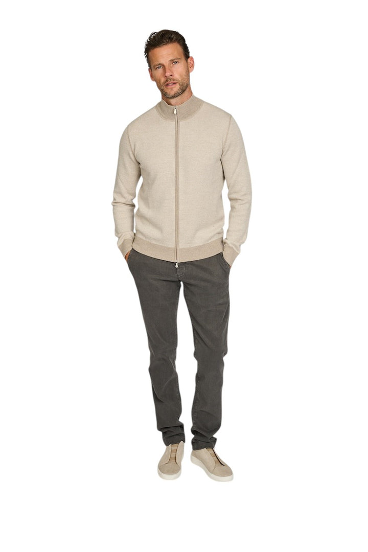 Gran Sasso Men gilet heren licht beige 57114 14241 018