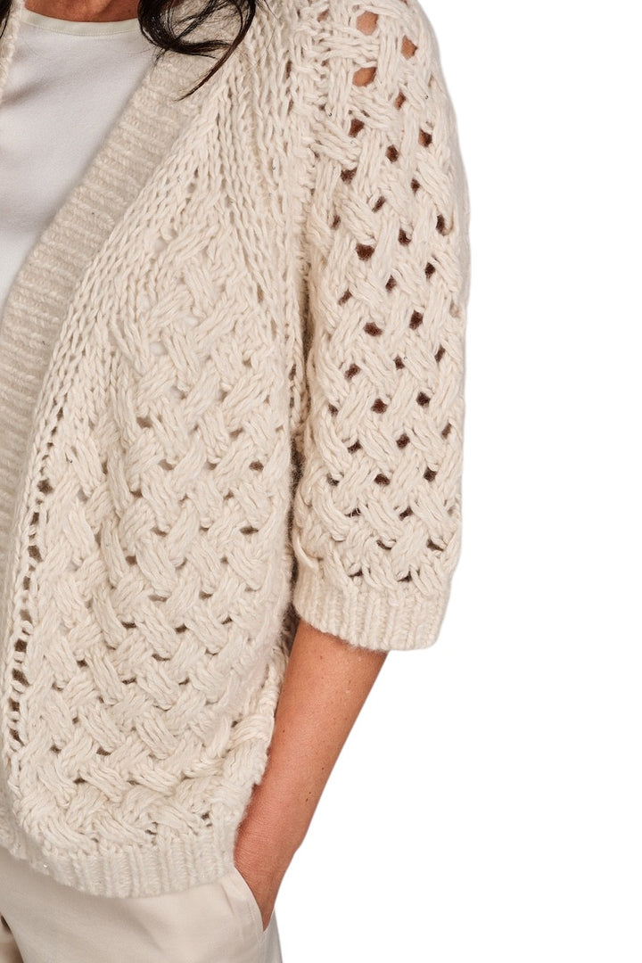 Hemisphere gilet dames beige 261C3SQ553-17 SQ1