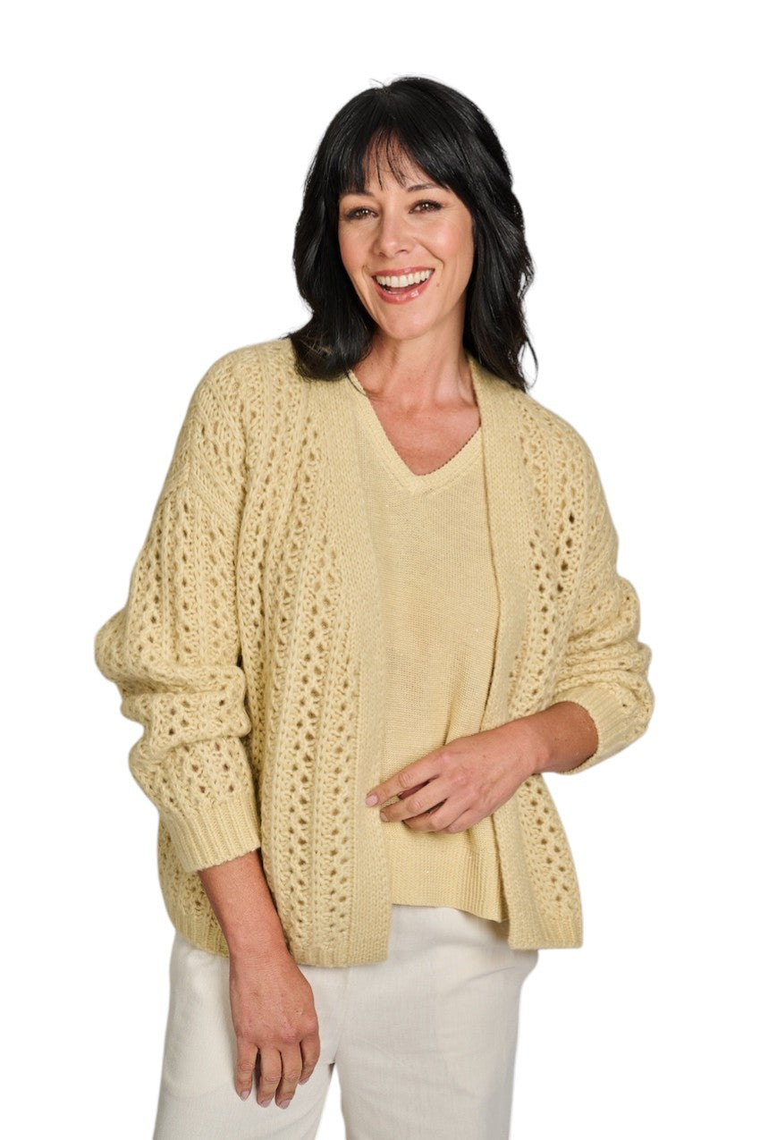 Hemisphere gilet dames geel 261C554-17 6133