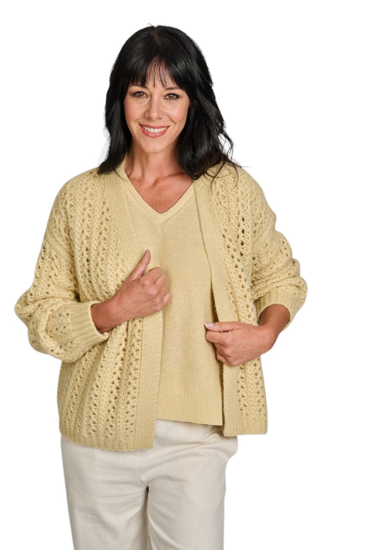 Hemisphere gilet dames geel 261C554-17 6133