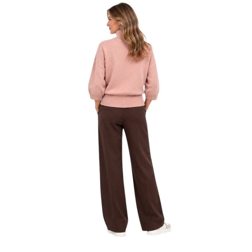 Hemisphere pull trui rolkraag dames roze 2624608-17 4405