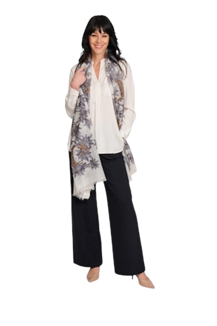 Hemisphere} blouse long sleeves ladies white