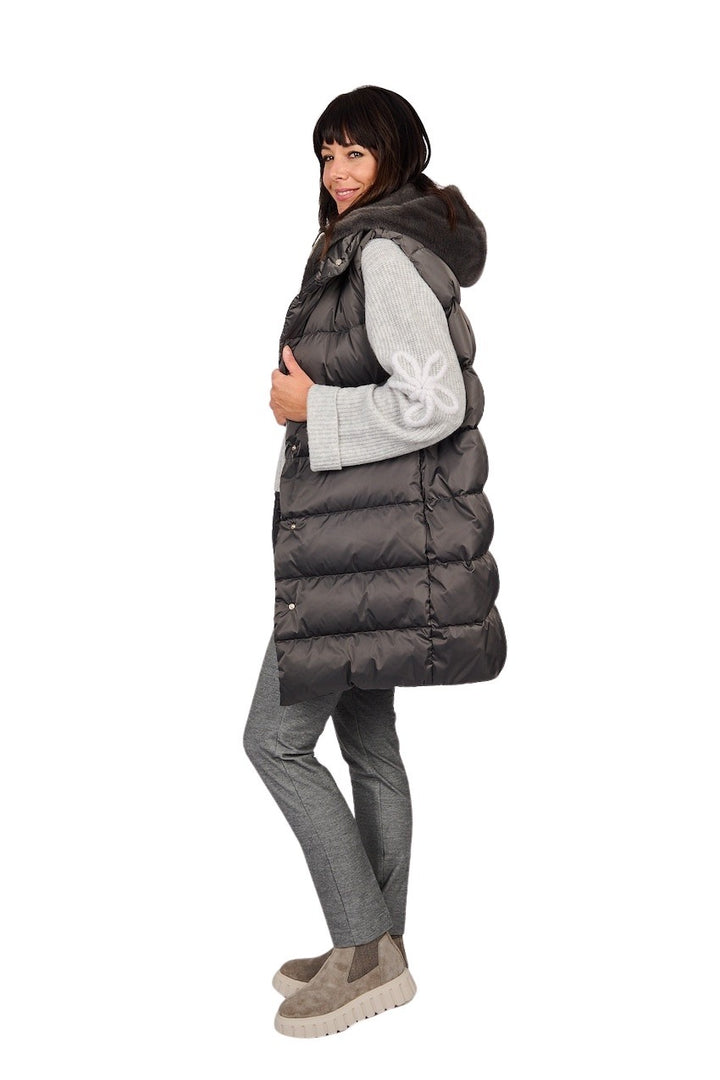 Herno Women bodywarmer dames anthraciet